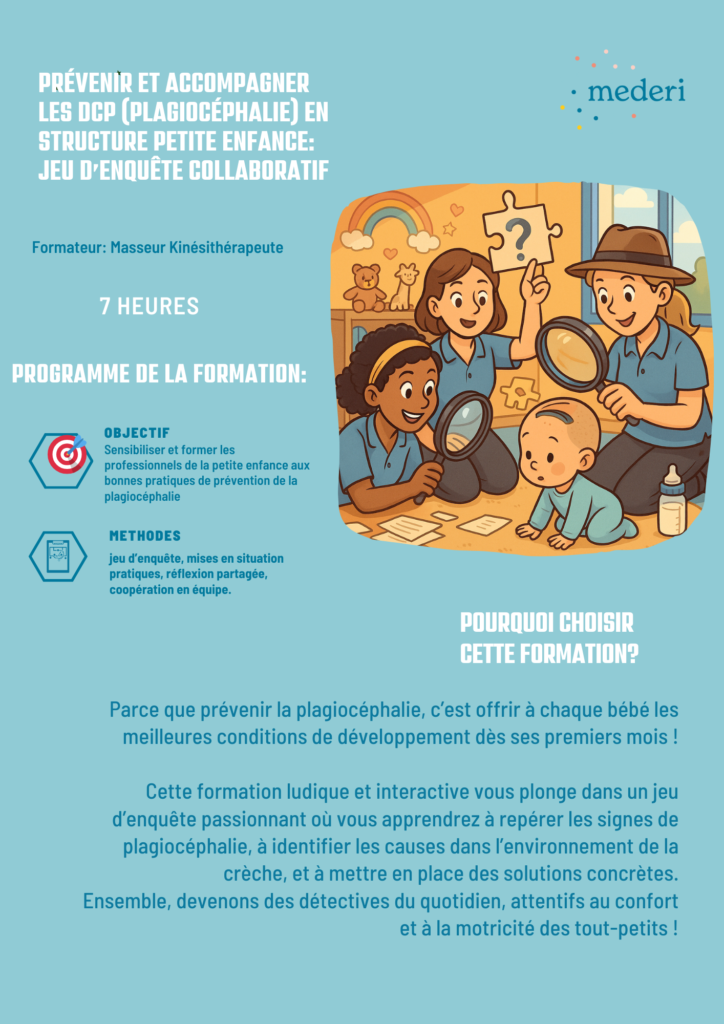Formation Crèche petite enfance prévention plagiocéphalie DCP